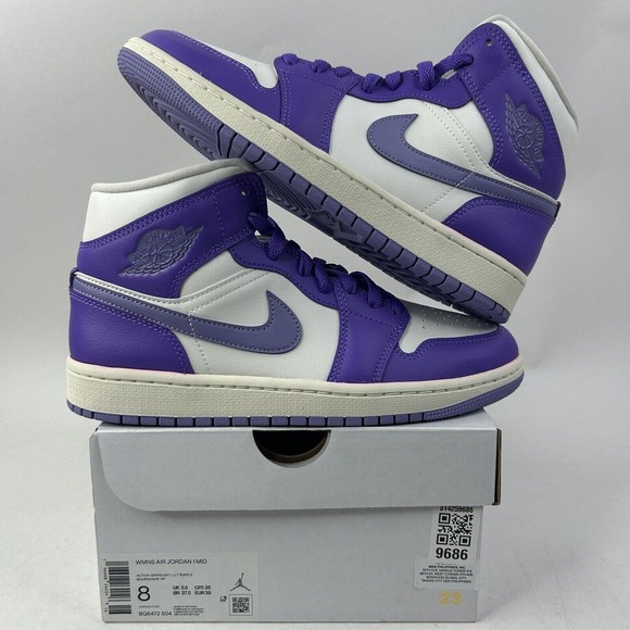 Nike Shoes Air Jordan 1 Mid Retro WMNS “Action Grape” 2024 - Picture 1 of 6
